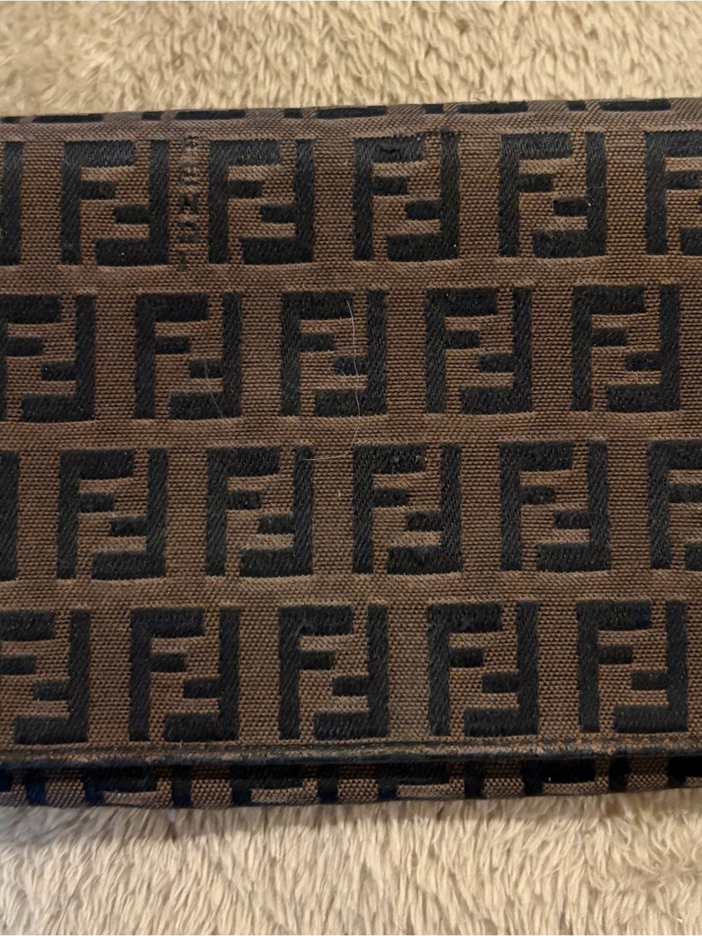 Fendi zucca monogram wallet authenticated